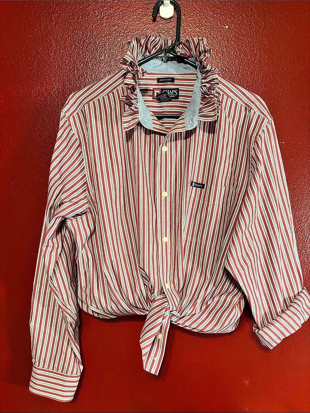 Upcycled/Reloved Chaps Men's Striped Cotton Shirt XL